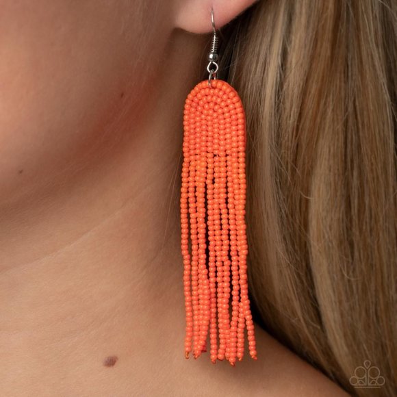 paparazzi Jewelry - Right as RAINBOW - Orange Earrings